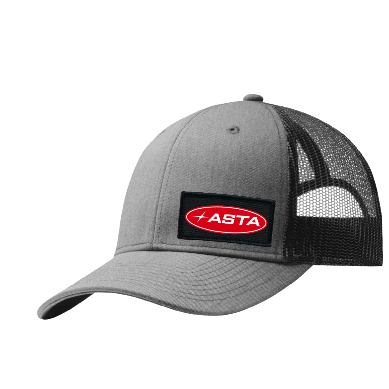 Automotive Service and Tire Alliance Night Out Woven Patch Snapback Trucker Hat Heather Gray/Black