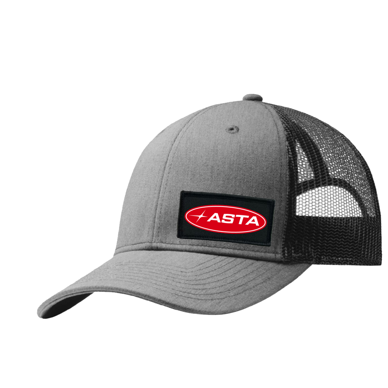Automotive Service and Tire Alliance Night Out Woven Patch Snapback Trucker Hat Heather Gray/Black