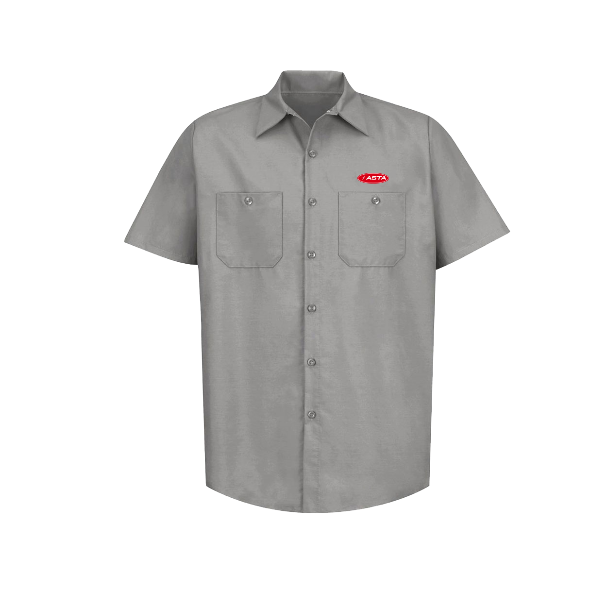 Automotive Service and Tire Alliance Classic Unisex Industrial Short Sleeve Light Gray