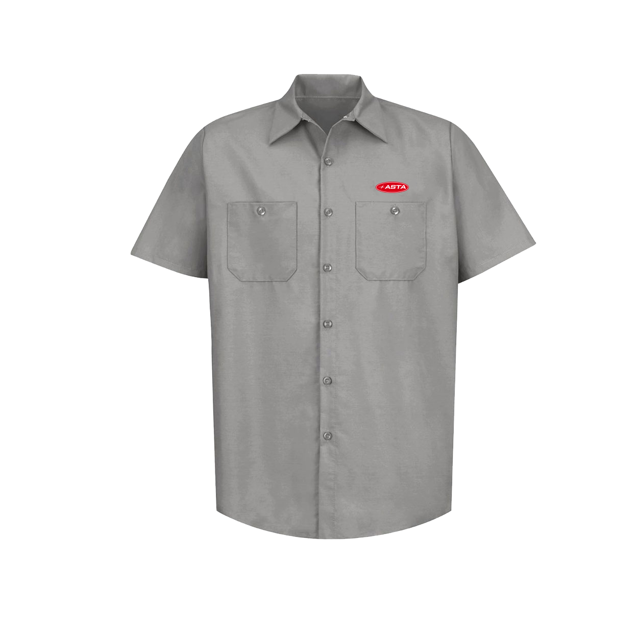 Automotive Service and Tire Alliance Classic Unisex Industrial Short Sleeve Light Gray