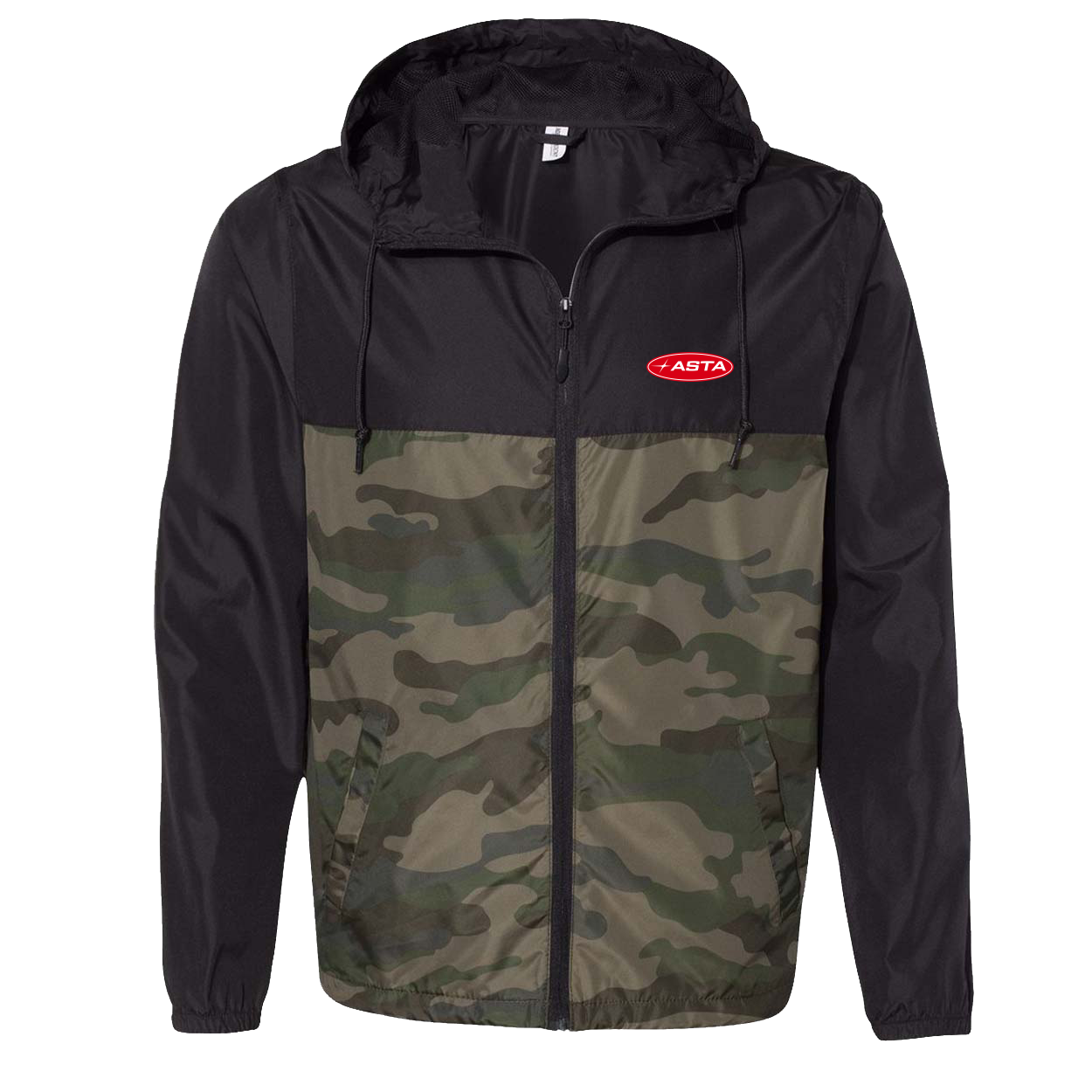 Automotive Service and Tire Alliance Night Out Lightweight Windbreaker Black/Forest Camo