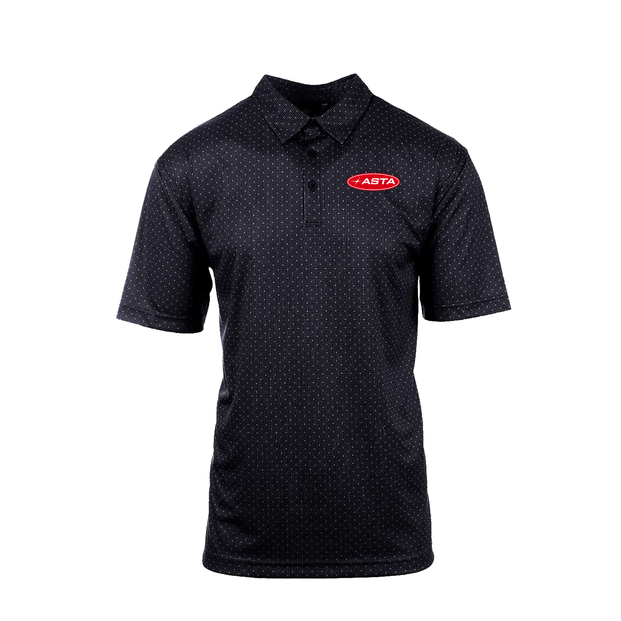 Automotive Service and Tire Alliance Night Out Golf Polo Black Dotted