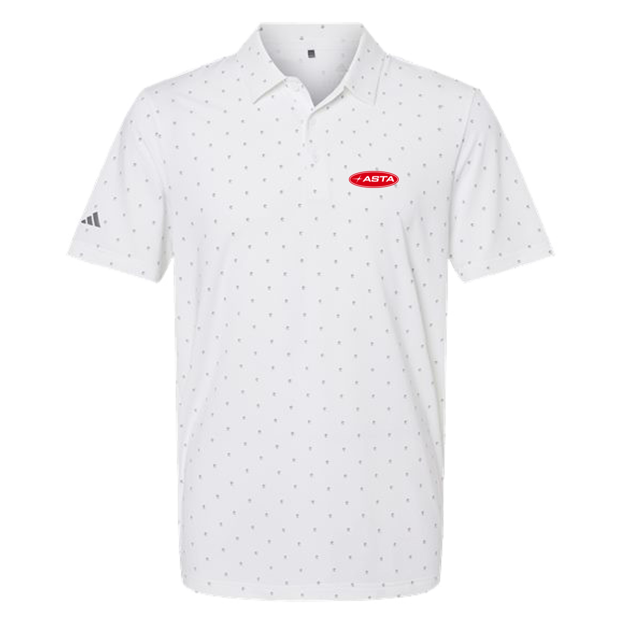 Automotive Service and Tire Alliance Night Out Pine Tree Polo White/Grey